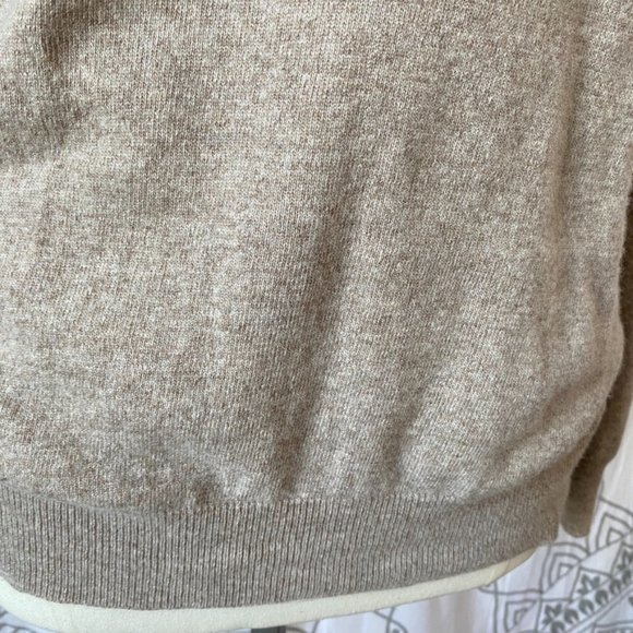 Filippo Riberti marina wool cashmere blend quarter zip sweater - Large - Picture 3 of 6